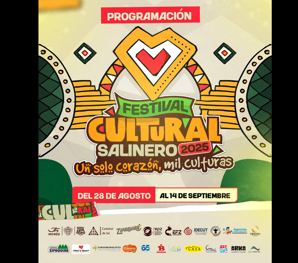 |Festival Cultural Salinero| 2025 celebrará la diversidad bajo el lema “Un solo corazón, mil culturas” en |Zipaquirá|