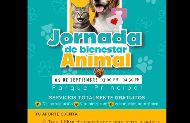 |Nemocón| realizará jornada de |bienestar animal| para |perros| y |gatos|
