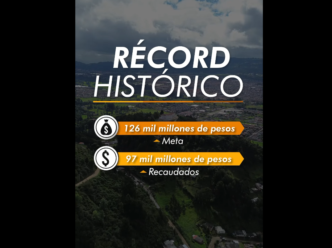 |Chía| alcanza un 77% de recaudo predial tras |actualización catastral| + Video
