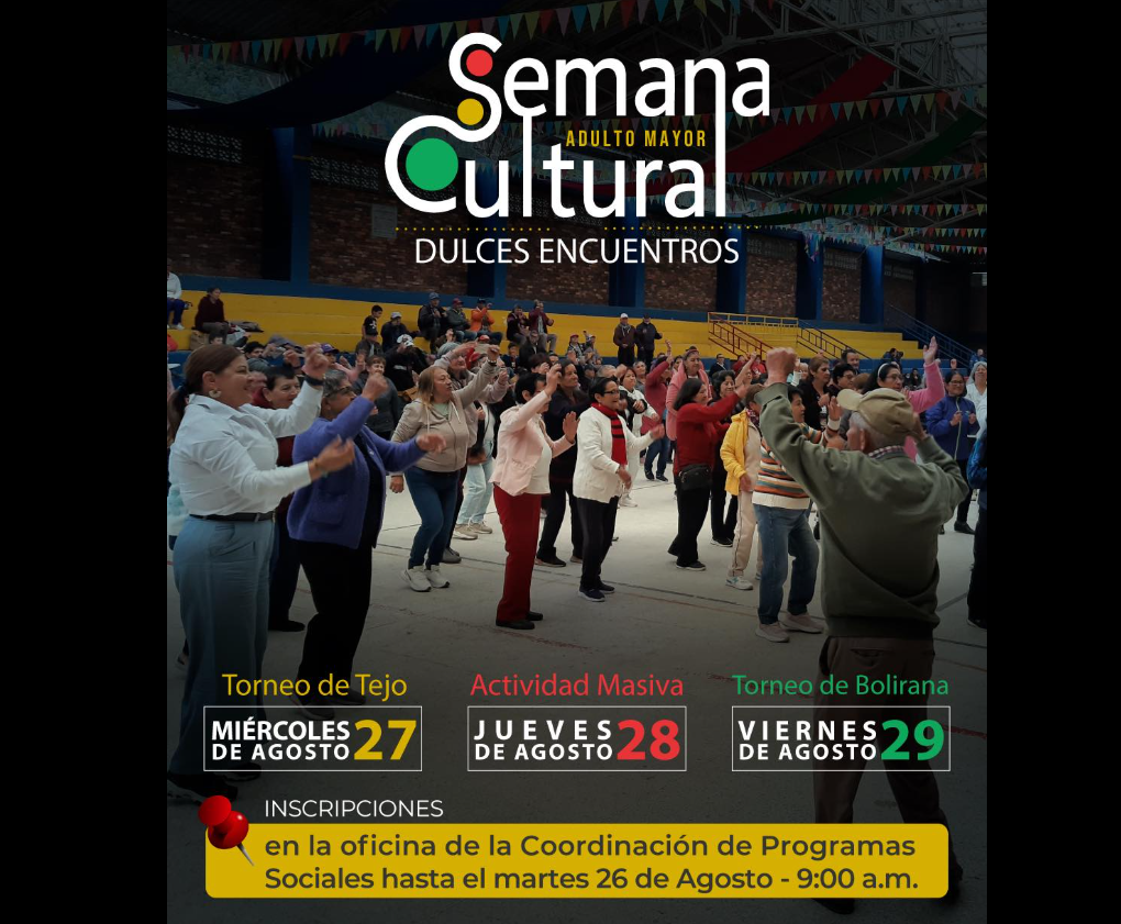 |Nemocón| celebra la Semana Cultural “Dulces Encuentros” para los |adultos mayores|