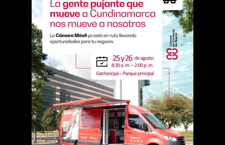 |Cámara de Comercio| Móvil llega a |Gachancipá| para apoyar a |comerciantes| y |emprendedores|