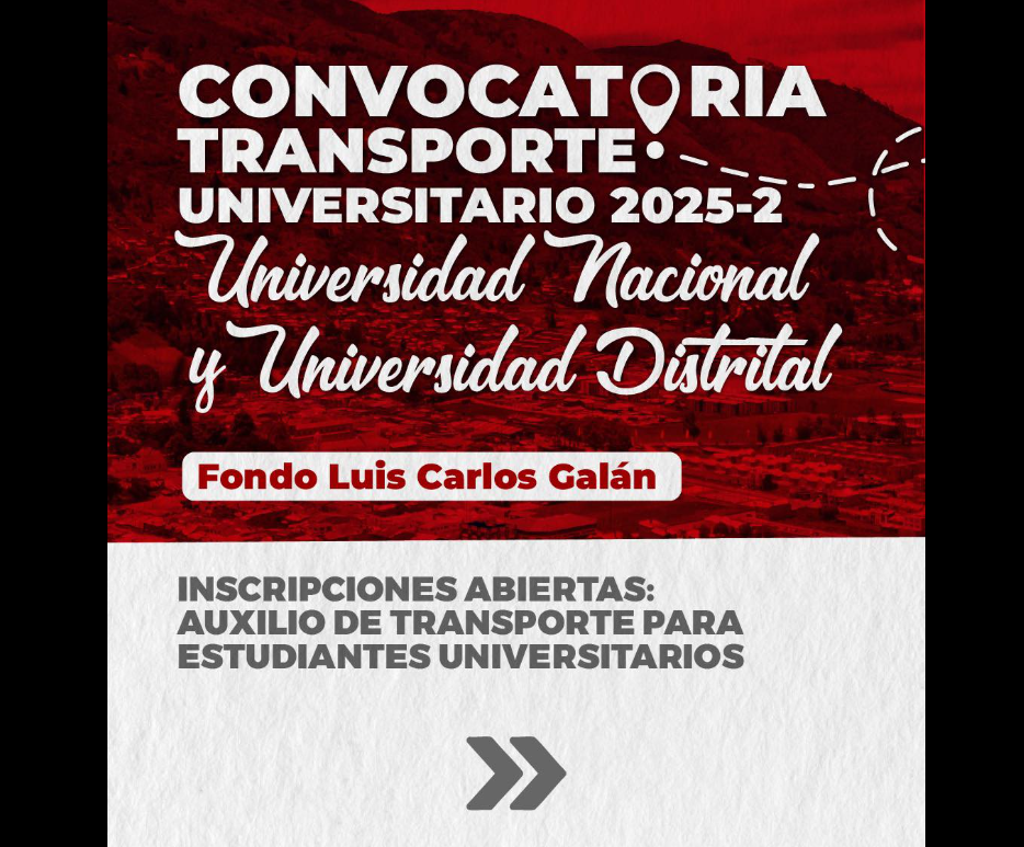 Abren inscripciones en |Tenjo| para |bonos de transporte| hacia |universidades Nacional| y |Distrital|