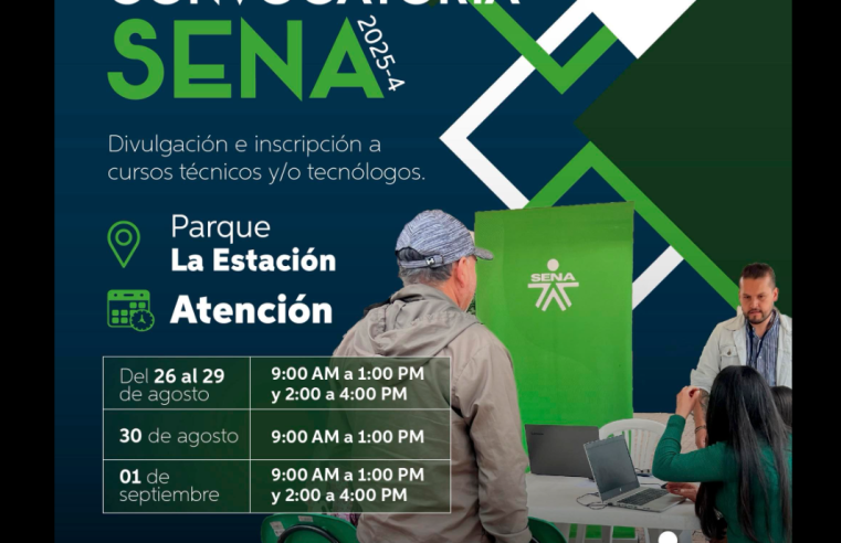 Convocatoria del |SENA| abre inscripciones para programas de formación 2025-4 en |Cajicá|