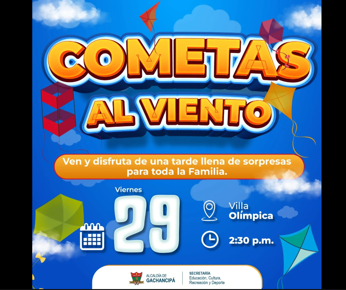 |Gachancipá| celebrará jornada recreativa de |vuelo de cometas|