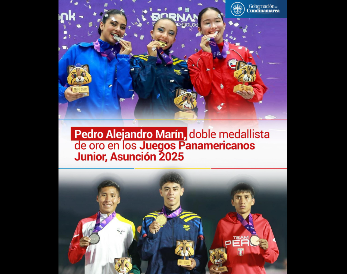 Pedro y Paulina brillan en el alto rendimiento deportivo de |Cundinamarca|