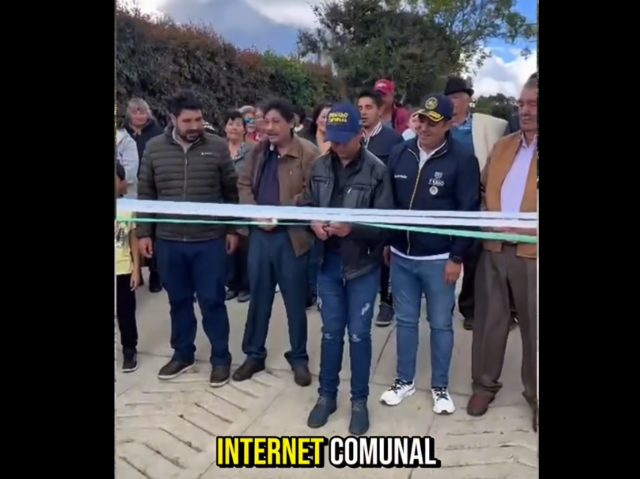 |Tabio| inauguró |placa huella| e internet comunal en el |sector del Alcaparro| + Video