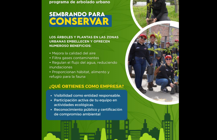 |Tocancipá| invita a empresas a unirse al programa “Sembrando para Conservar”