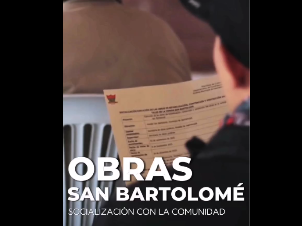 |Gachancipá| socializa nuevo proyecto de infraestructura en la |vereda San Bartolomé| + Video