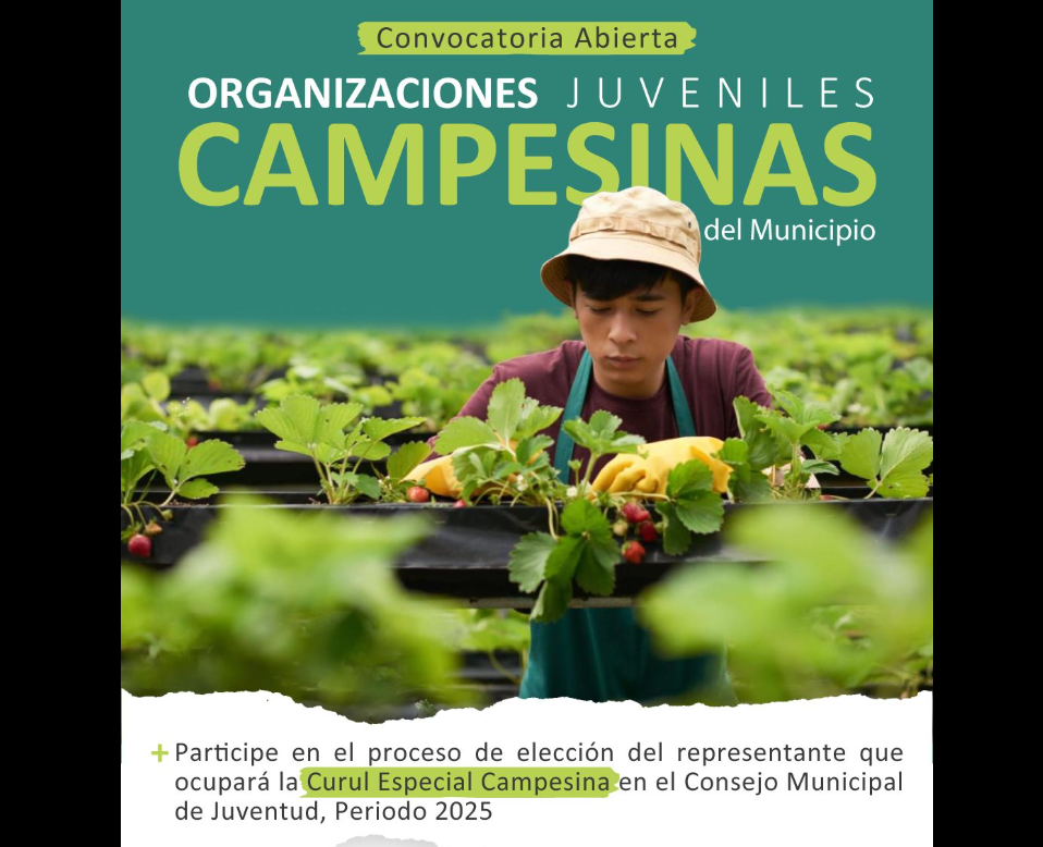 |Nemocón| abre convocatorias especiales para el |Consejo Municipal de Juventud| 2025