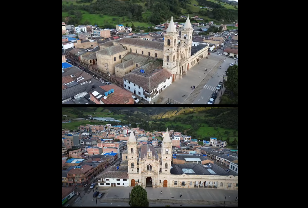 Restauran fachada del |Templo San Juan Bautista| de Villapinzón con miras a su declaratoria como Bien de |Interés Cultural|