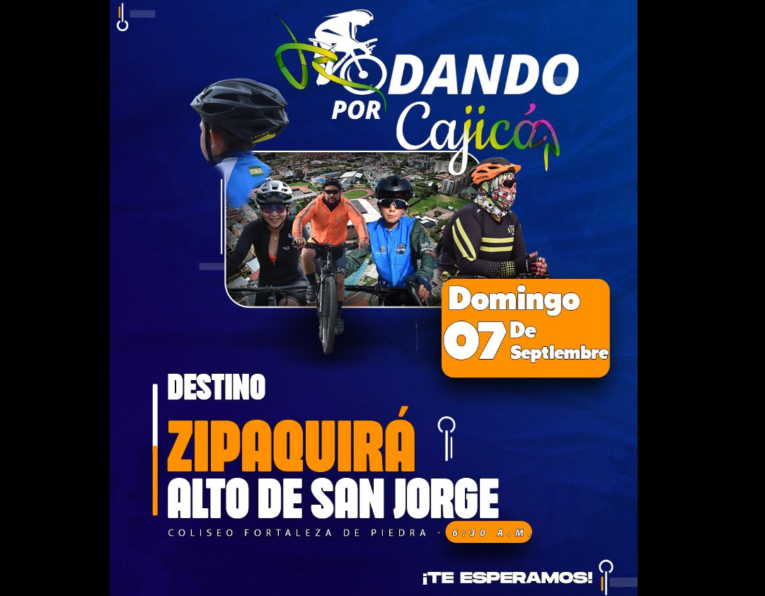|Cajicá| vivirá nueva |jornada deportiva| con la rodada hacia |Zipaquirá| – |Alto de San Jorge|