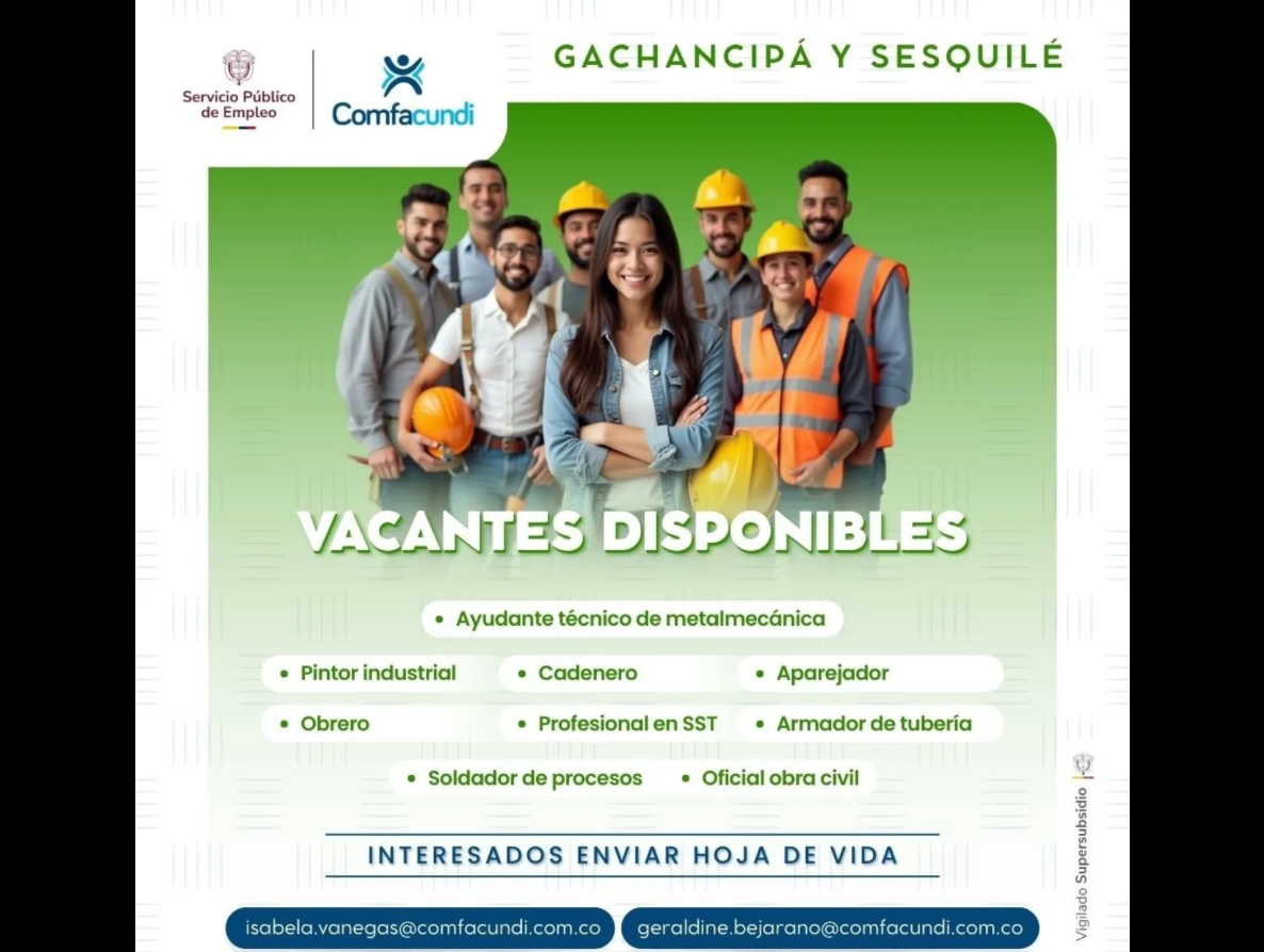 |Gachancipá| difunde convocatoria laboral de |Comfacundi|