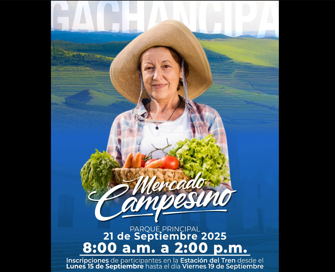 |Mercado Campesino| regresa a |Gachancipá| con |productos locales| y |emprendimientos|