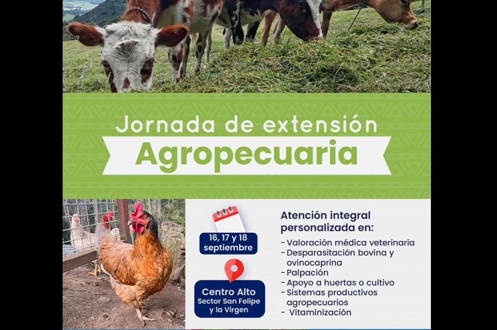 |Sopó| realizará Gran Jornada de Extensión |Agropecuaria|