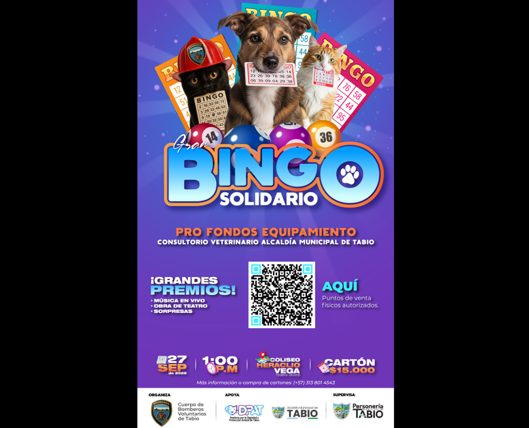 |Tabio| realizará |Gran Bingo| Solidario a favor de la |protección animal|