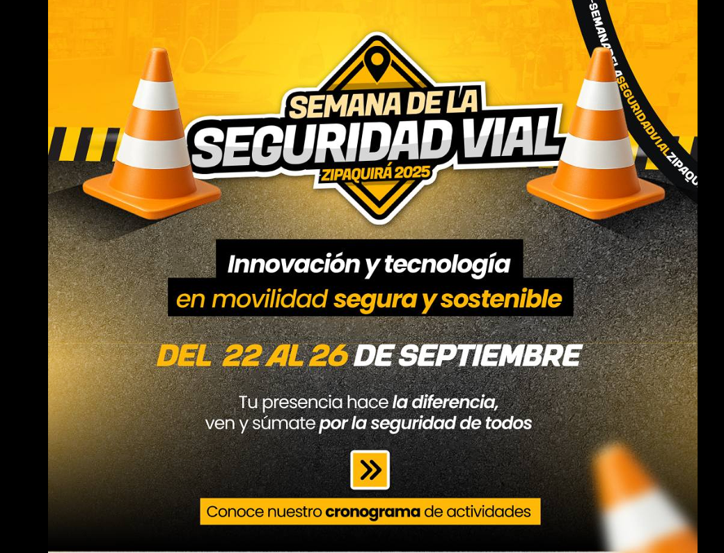 Semana de la |Seguridad Vial| llega a |Zipaquirá| con actividades y |servicios gratuitos|