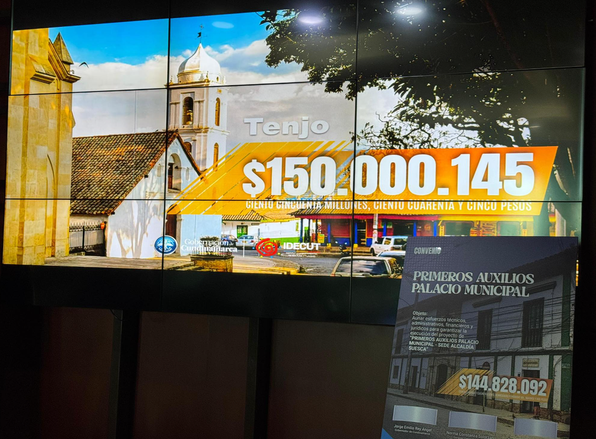 |Tenjo| firmó convenio por $150 millones para fortalecer su |Centro Histórico|