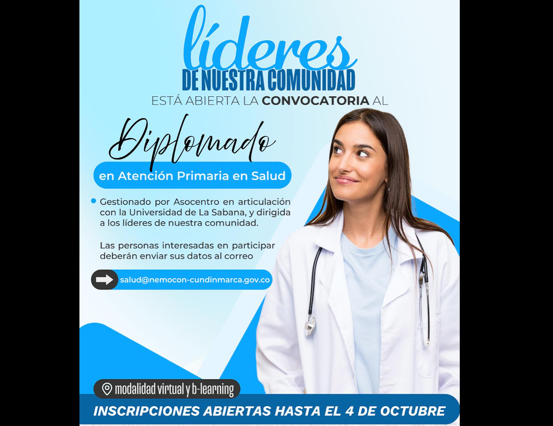 Abren inscripciones para |diplomado| en gestión de iniciativas comunitarias en |salud|