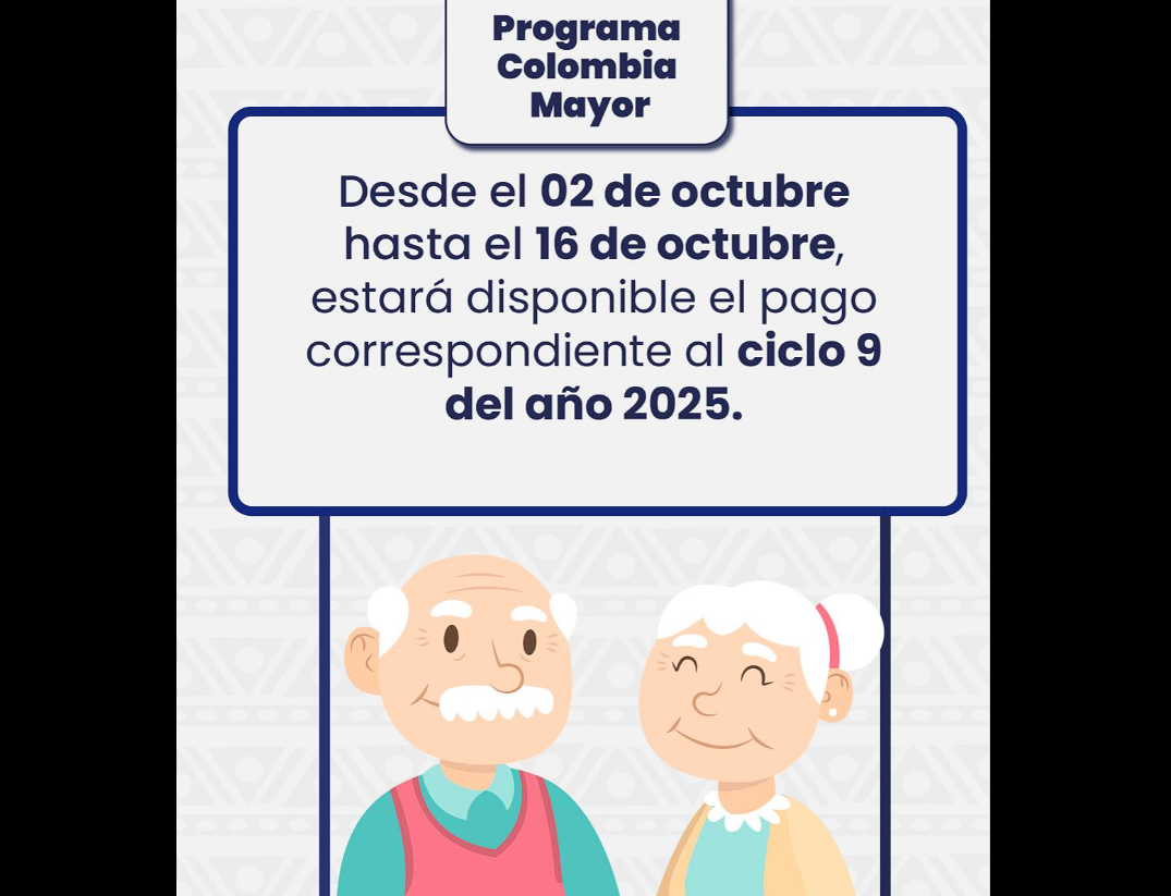 Disponibles pagos del programa |Colombia Mayor| en |Sopó|