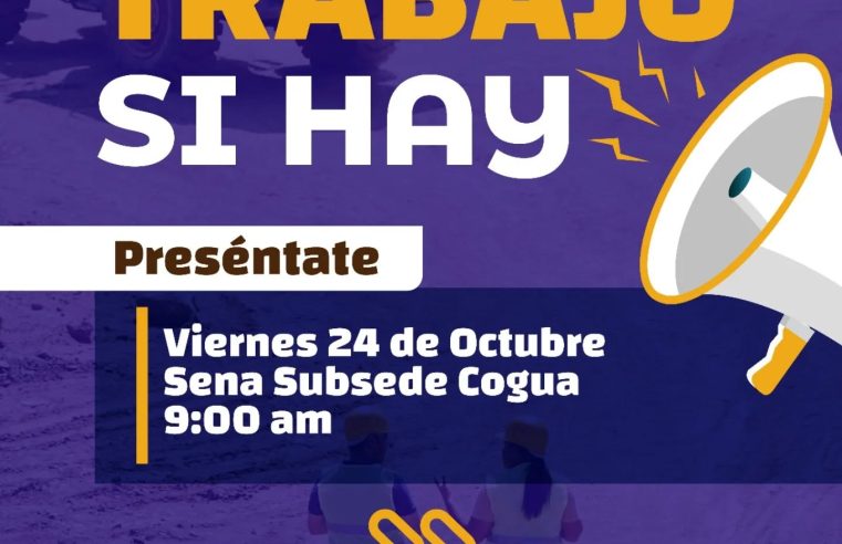 |Cogua| promueve nuevas |oportunidades laborales| para la comunidad