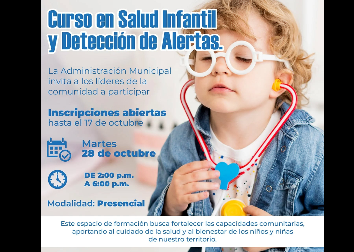 |Gachancipá| abre inscripciones para curso sobre |salud infantil| y detección de alertas