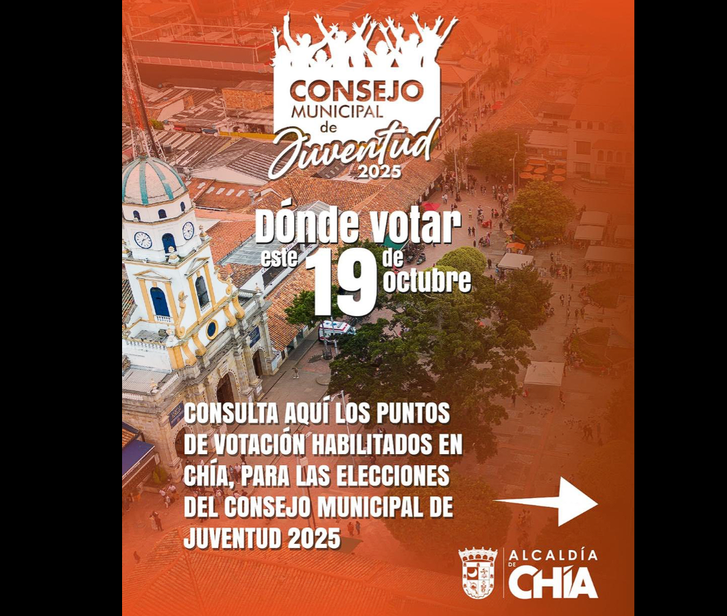 |Chía| invita a los jóvenes a participar en las elecciones del |Consejo Municipal de Juventud| 2025