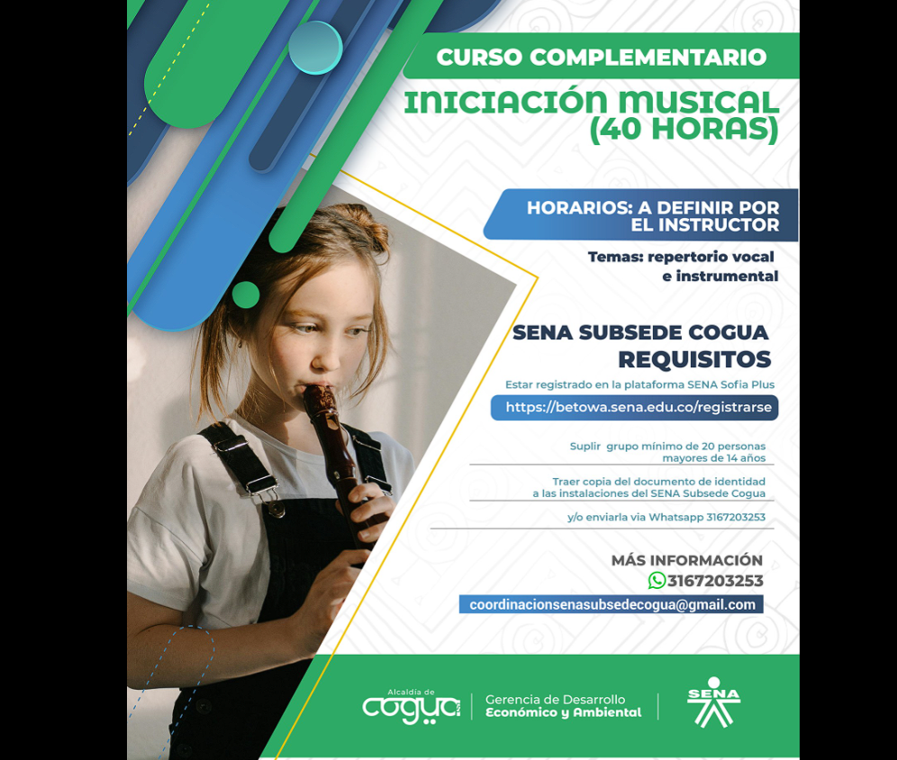 |Cogua| abre inscripciones para nuevo |curso complementario|