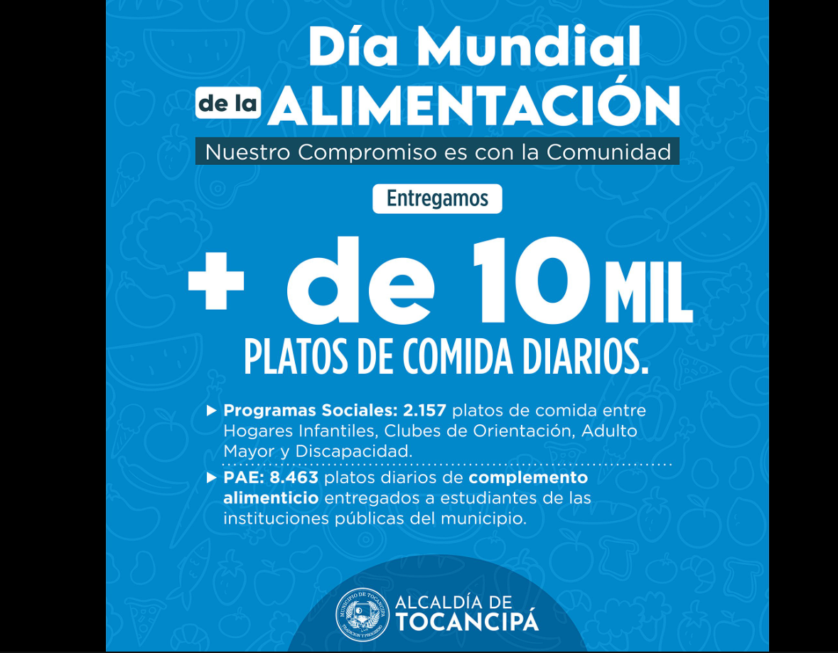 |Tocancipá| fortalece la |seguridad alimentaria| en el |Día Mundial de la Alimentación|
