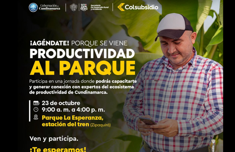 |Zipaquirá| impulsa el desarrollo rural con el evento “Productividad al Parque”
