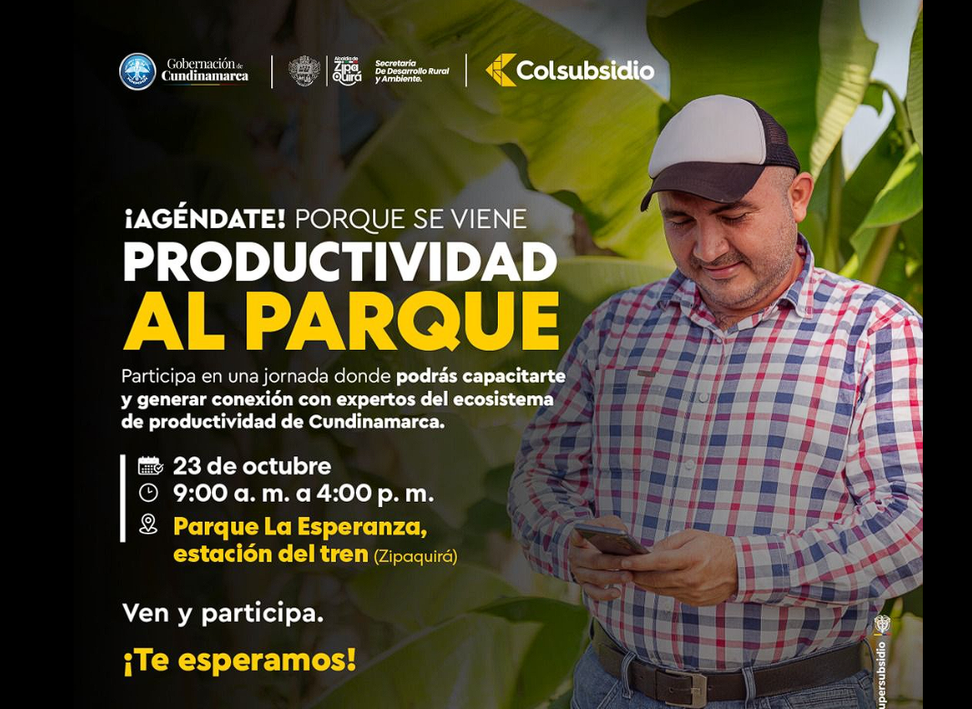 |Zipaquirá| impulsa el desarrollo rural con el evento “Productividad al Parque”