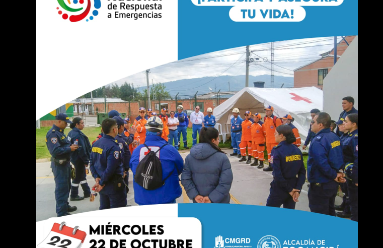 |Tocancipá| se prepara para el |Simulacro Nacional| de Respuesta a |Emergencias|