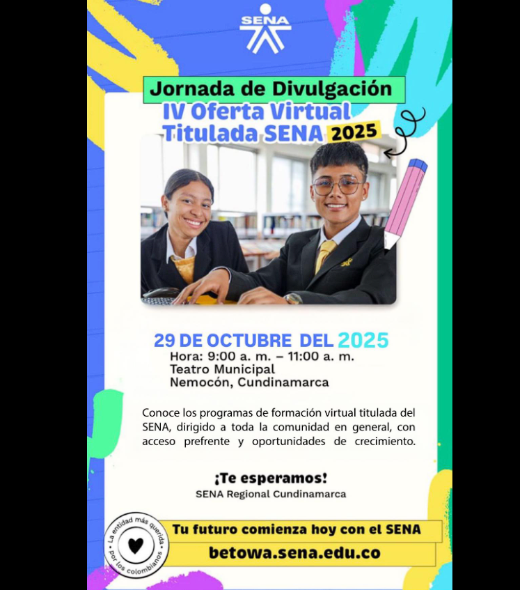 |Nemocón| promueve la formación técnica con jornada informativa del |SENA 2025|