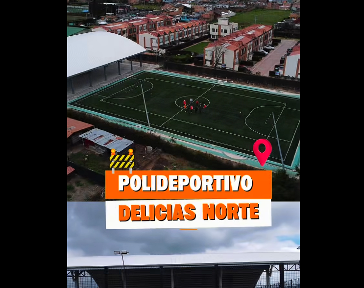 |Polideportivo Delicias Norte| alcanza un 85 % de avance y se perfila como un referente deportivo en |Chía| + Video