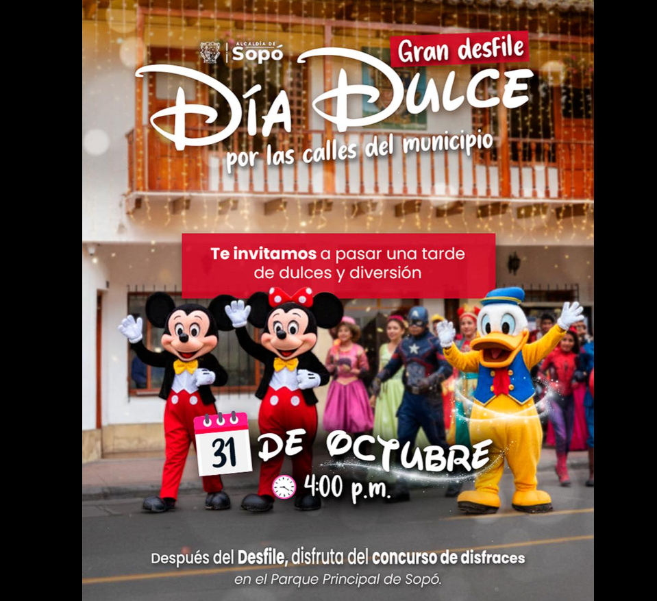 |Sopó| se prepara para celebrar |Halloween| con un mágico |Desfile de Disney|