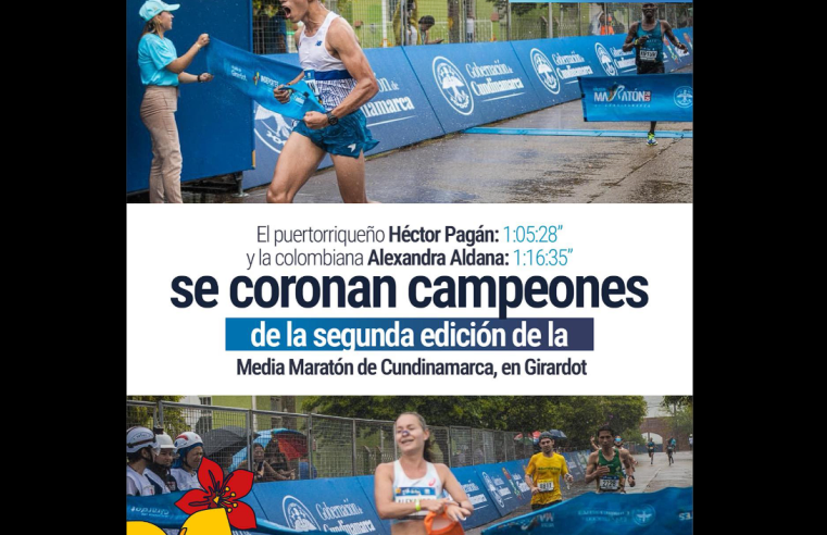 |Alexandra Aldana| y |Héctor Pagán| se consagran campeones de la |Media Maratón de Cundinamarca| 2025