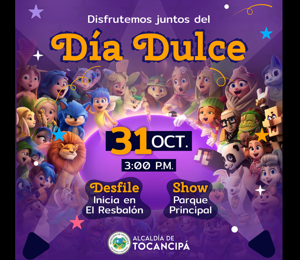 |Tocancipá| celebrará el |Día Dulce| con desfile y actividades para toda la familia