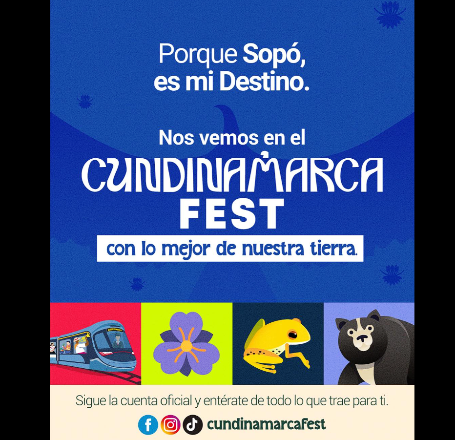 |Sopó| participará en el |Cundinamarca Fest| 2025, vitrina de la cultura y el |turismo de Sabana Centro|