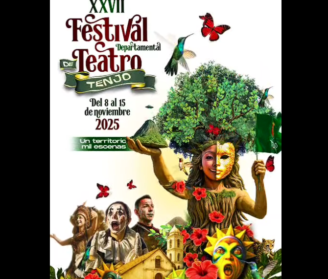 |Tenjo| se prepara para recibir a |Herencia de Timbiquí| en el XXVII |Festival Departamental de Teatro| 2025 + Video