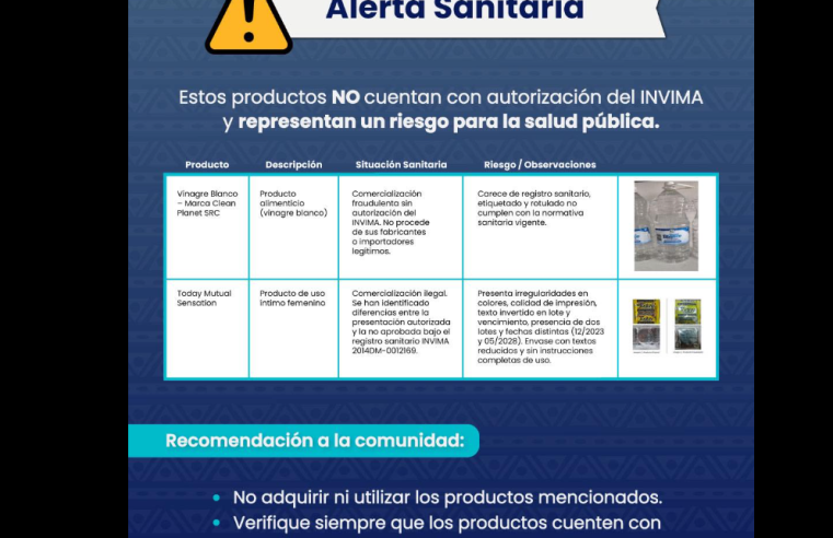 Autoridades de |Sopó| alertan sobre productos sin |registro sanitario|