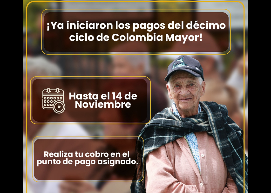 Iniciaron los |pagos| del décimo ciclo del programa |Colombia Mayor|