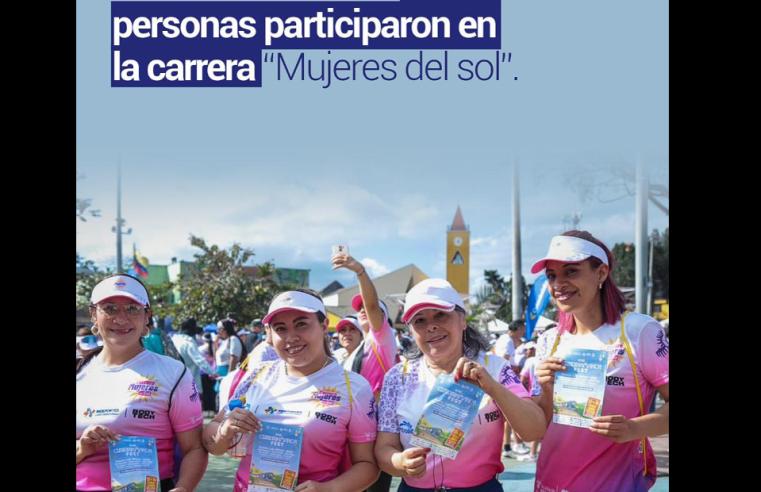 Más de 6.000 personas participaron en la |Carrera Mujeres| del Sol en |Soacha|