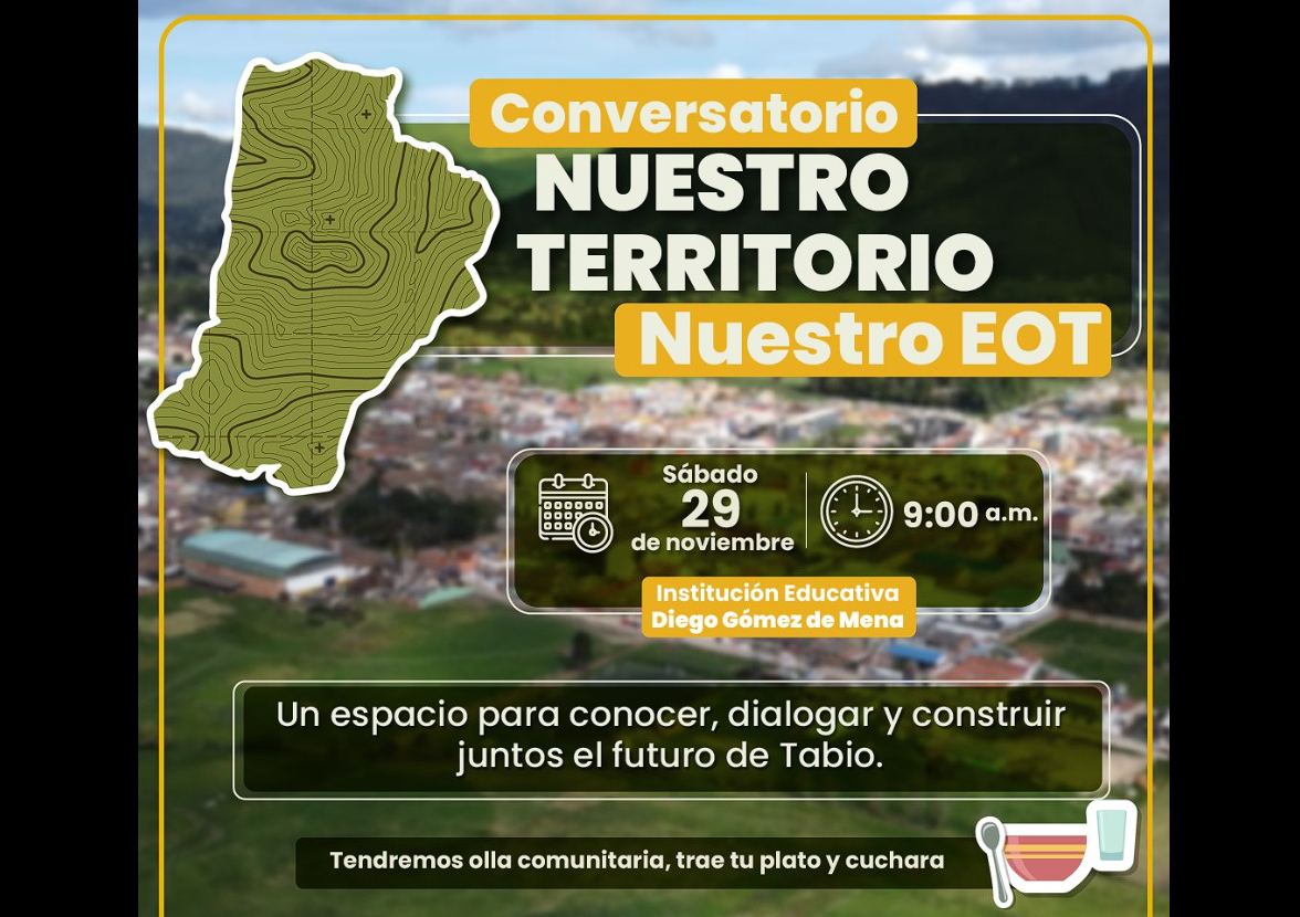 Conversatorio sobre el |futuro territorial| de |Tabio|