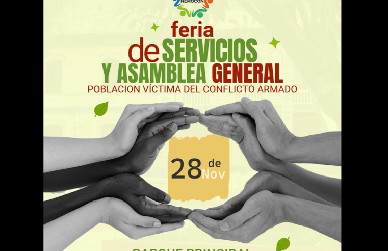 |Feria de Servicios| y Asamblea General para población víctima del conflicto en |Nemocón|