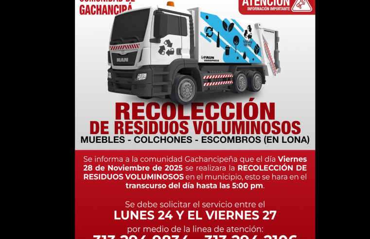 Jornada de |recolección de residuos| especiales en |Gachancipá|