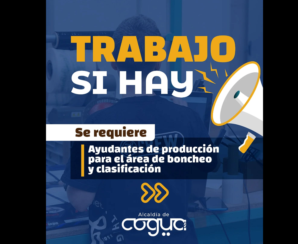 La Secretaría de |Desarrollo Económico| Presenta Nuevas |Ofertas Laborales| en |Cogua|