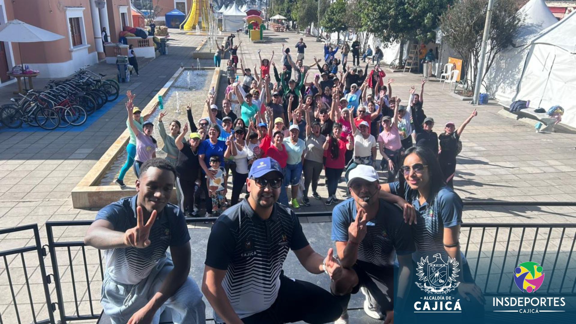 La última jornada de |Aeróbicos| al Parque llenó de energía a la |comunidad cajiqueña|