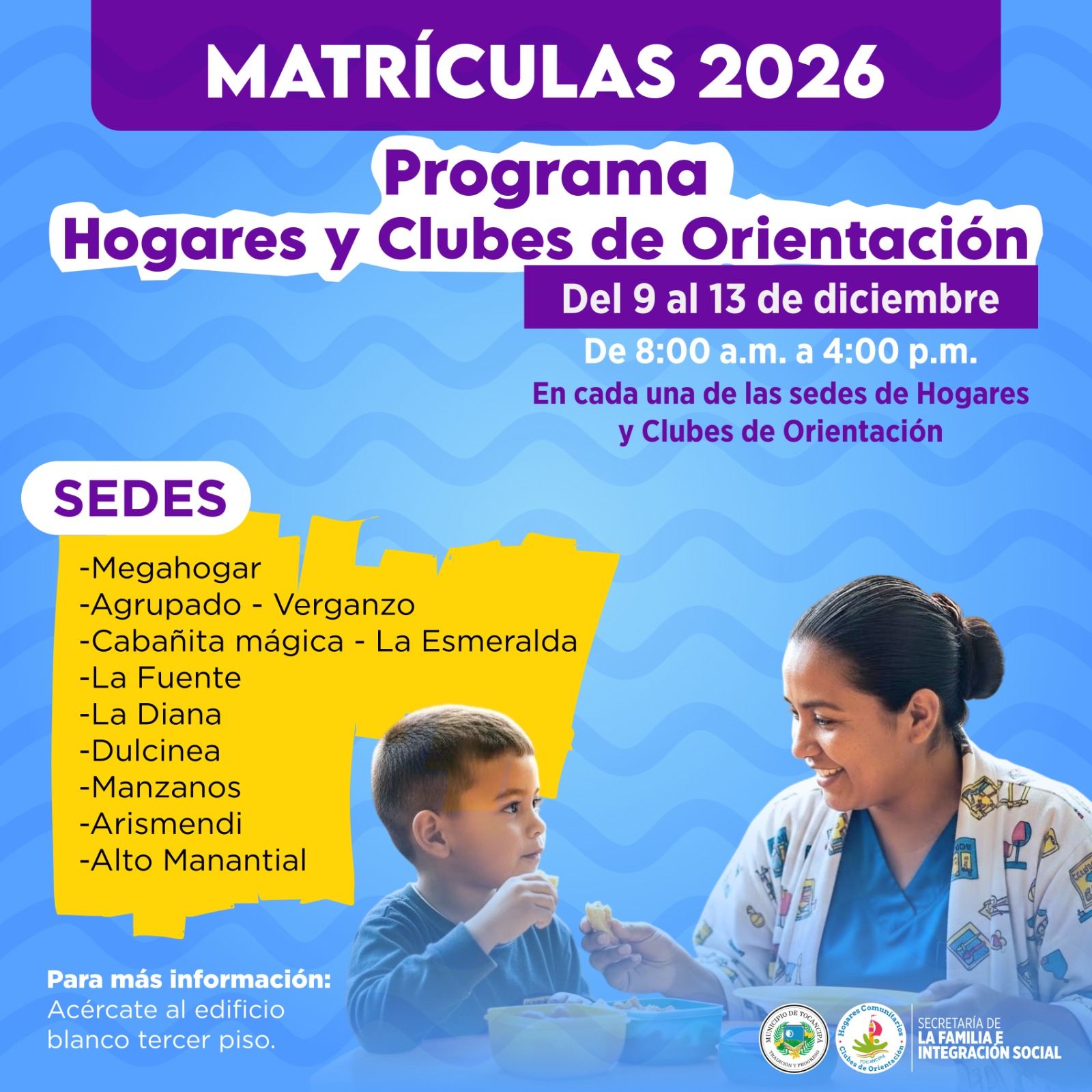 |Abiertas las Matrículas| para el Programa de Hogares y Clubes de Orientación 2026