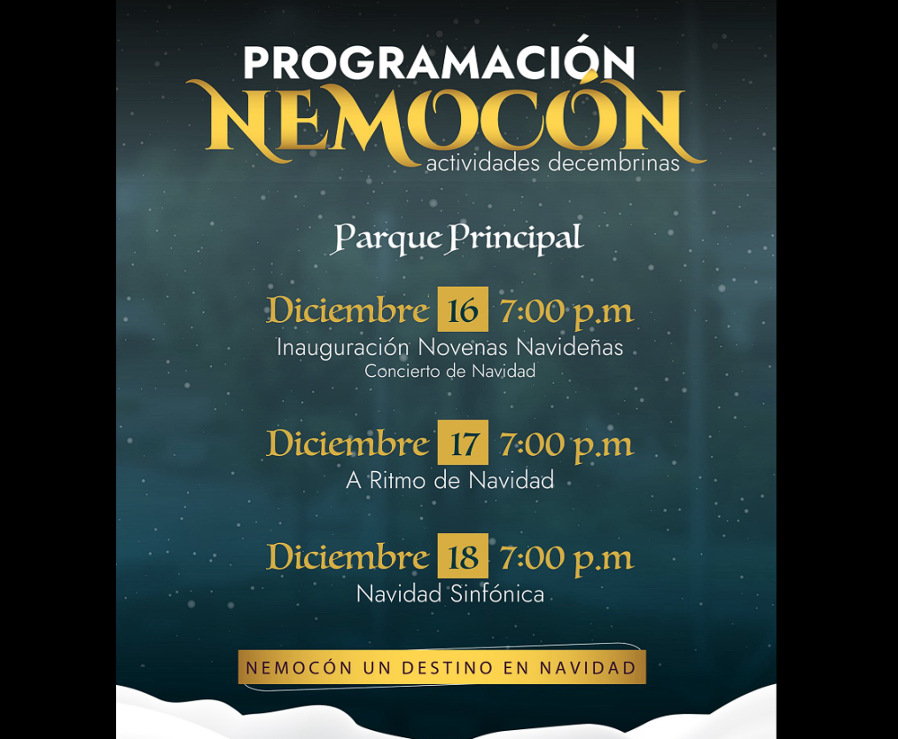|Nemocón| Invita a Vivir la |Magia de la Navidad| con una Programación Especial