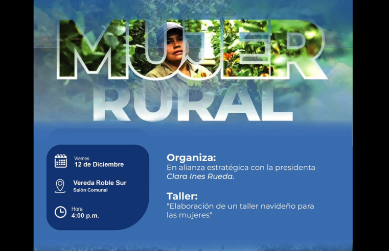 |Gachancipá| invita a las mujeres rurales a un |taller navideño| comunitario