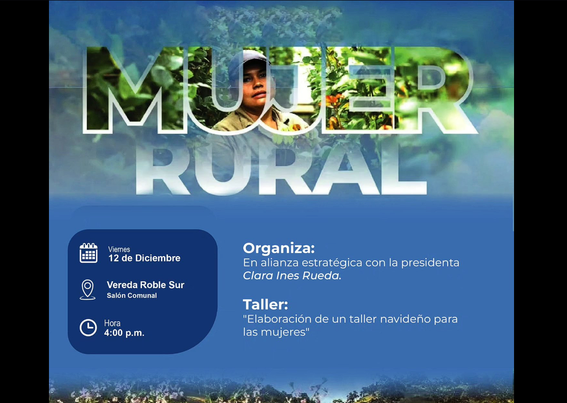 |Gachancipá| invita a las mujeres rurales a un |taller navideño| comunitario